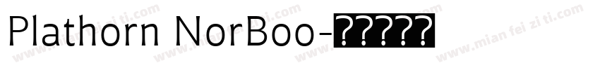 Plathorn NorBoo字体转换